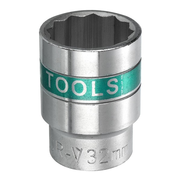 QUARKZMAN 3/4 Inch Drive 12 Points Socket 32 mm Metric