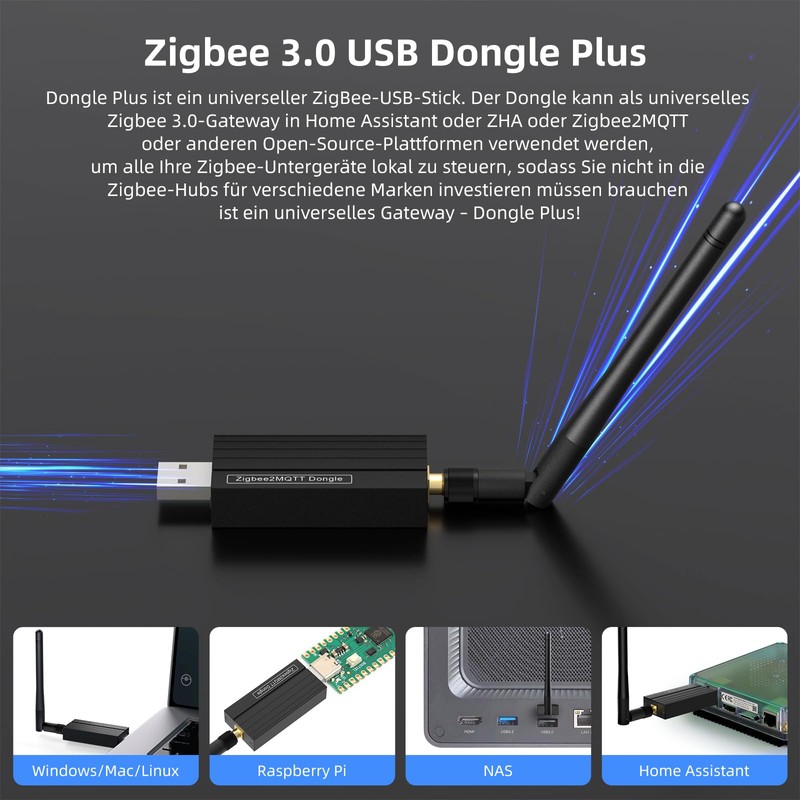 AVATTO Zigbee 3.0 USB Dongle Plus Universal Zigbee Gateway Hub