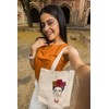 rainUP Tote Bag Frida Organic Cotton Painting, beige