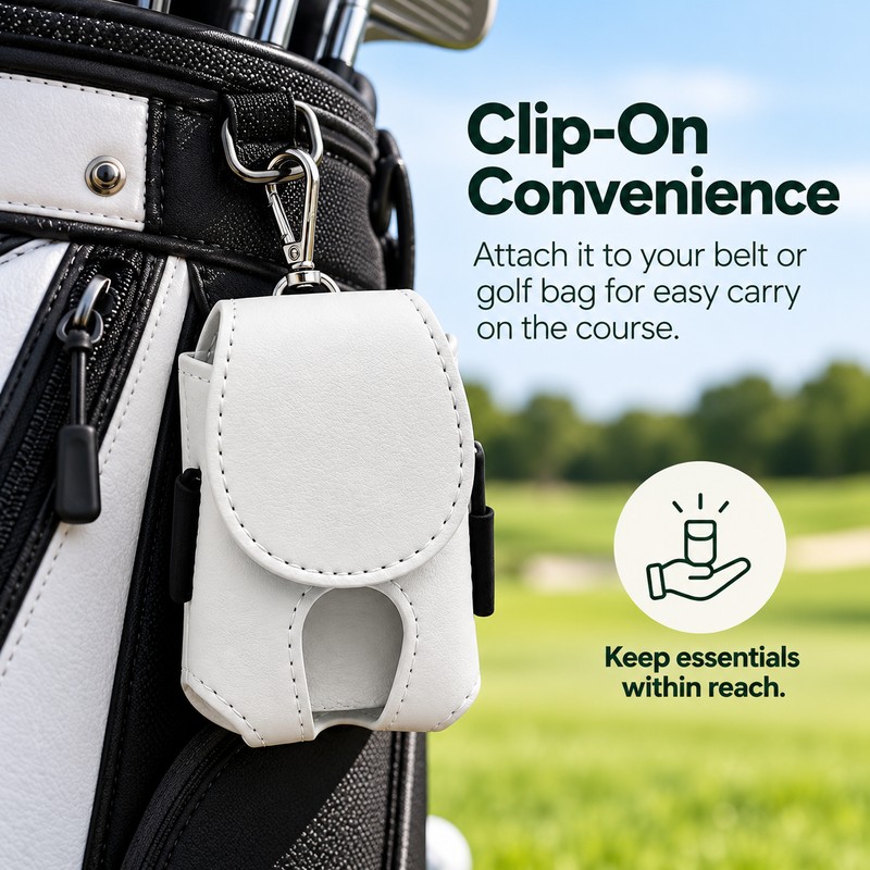 Golf Ball Waist Pouch for Easy Ball Access – Portable