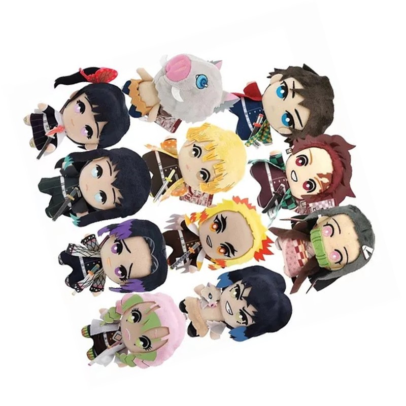 17pcs Anime Plush Doll for Kids Cartoon Cute High Resilience