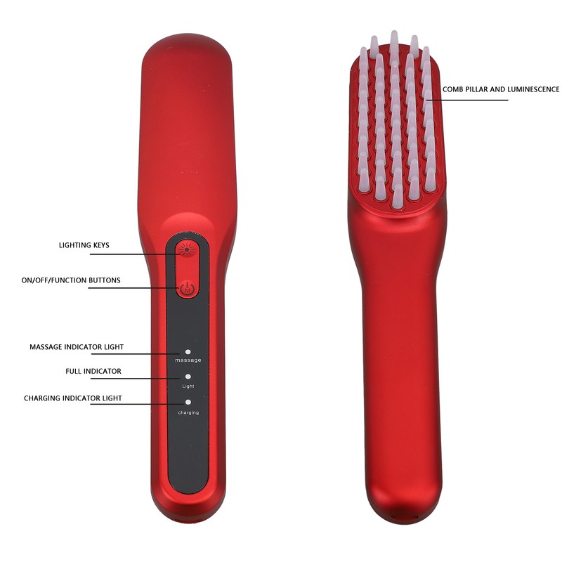 Electronic Scalp Massaging Brush Relieve Head Pressure Portable Electronic Hair