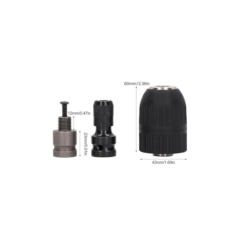 Impact Driver Drill Chuck, Self-Locking Keyless Chuck, Electric Impact Wrench,