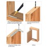 Leliafleury 2Pcs 360 Degree Rotatable Pivot Hinge 65 x 22mm