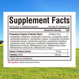 Innate Vitality Probiotics for Women, 50 Billion CFUs, 17 Proven Strains, 60 Veggie Caps, Formulated with Prebiotics and Cranberry Extract,Non-GMO, Supports Vaginal, Digestive and Immune Health