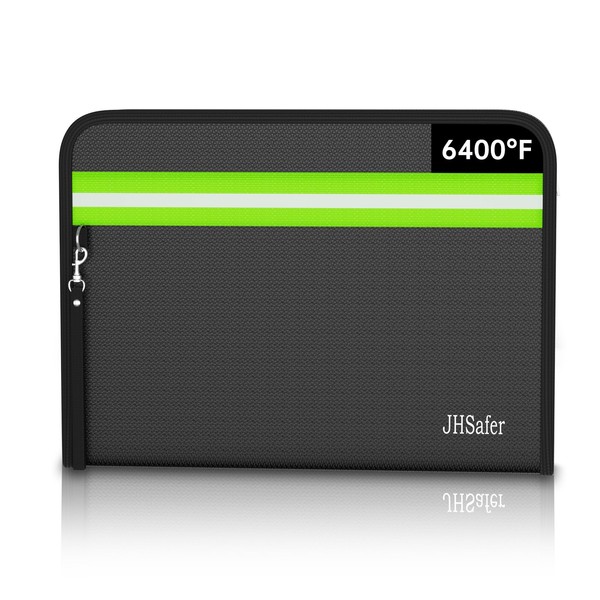 6400℉ Fireproof Document Bag,15” X 11” Waterproof Fireproof Money Bag