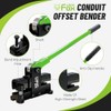 Conduit Bender, 12~14.3mm（9/16in）- Adjustable Offset for Flexible & Precise Bends,