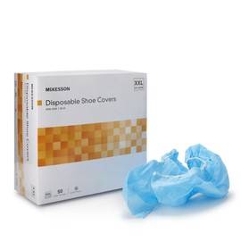 McKesson Shoe Covers, 2X-Large, Nonskid Sole, Blue, McKesson Brand 16-3558, 2 Count