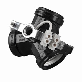 Medium Base 3 Light Cluster Socket,TWDRTDD Phenolic Multi-Cluster Incandescent Lampholder, Keyless with Male top & Bottom Bracket