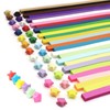 Origami Star Paper Strips, 1350pcs Coloured Star Origami Double Sided