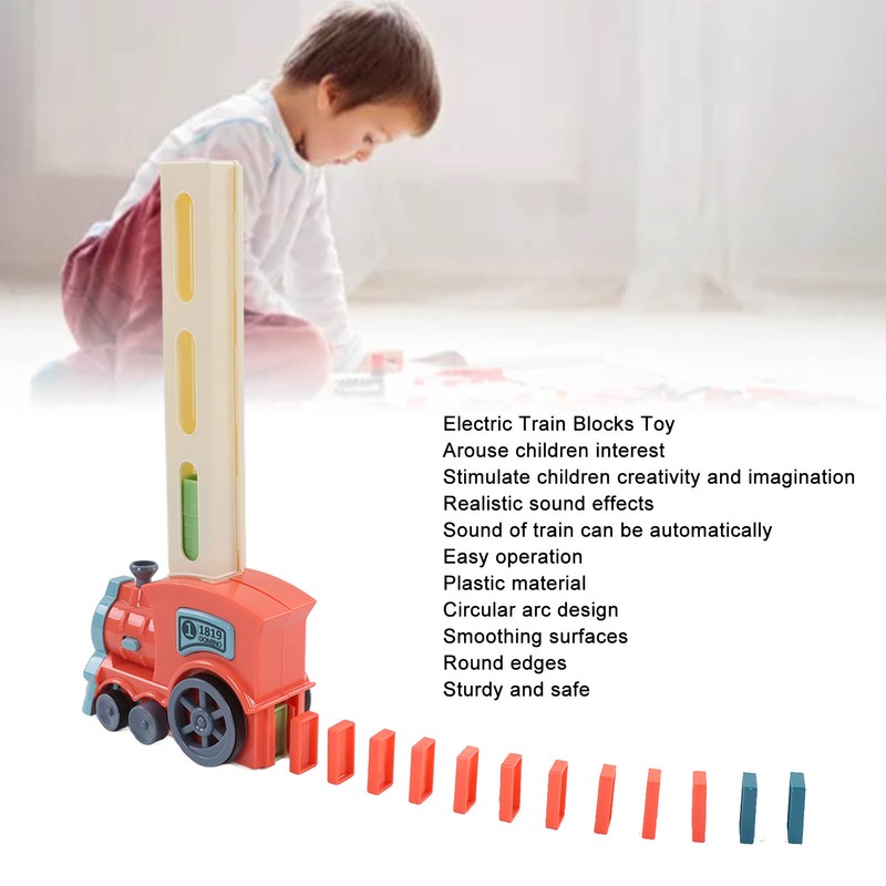 Electric Train Blocks Toy Educational Funny Interesting Automatic Building Train