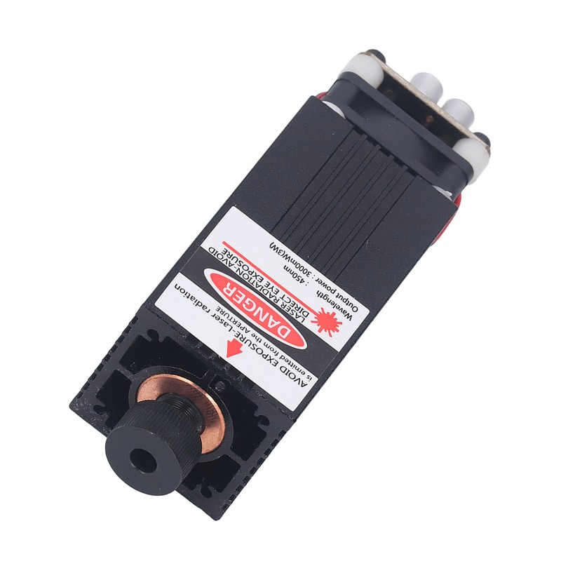3W Engraving Laser Module 450nm Blue Light Focusable Fast Heat