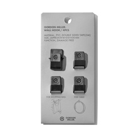 GORDON MILLER Car D02460 Stick-on Hook Black 1735845