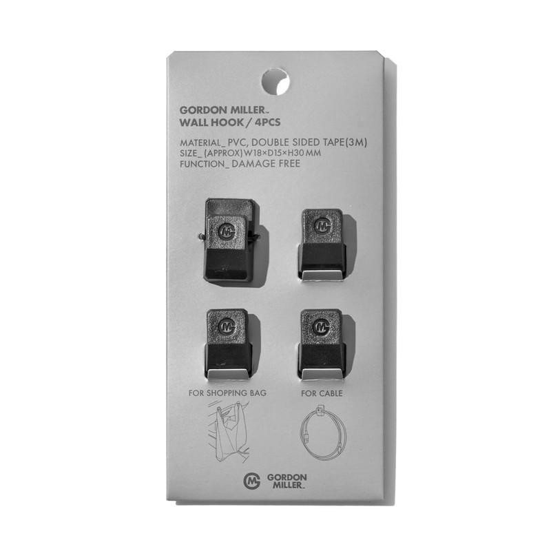 GORDON MILLER Car D02460 Stick-on Hook Black 1735845