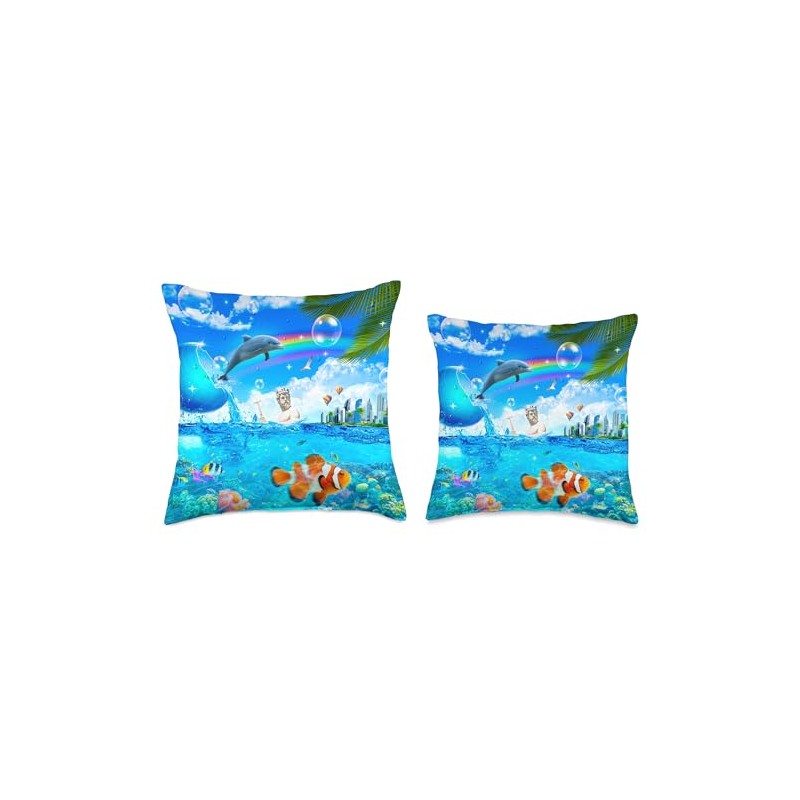 Frutiger Aero Throw Pillow