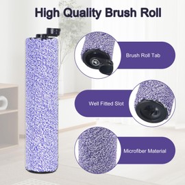Replacement Brush Roller Filter for Shark HydroVac 3 in 1 Vacuum Accessories 1 Brush Roll and 2 Vacuum Filters Replacement Parts