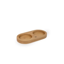 Peugeot - Linéa Bamboo Tray for Two Mills - Dimensions: 18.7 cm x 16 cm - French know-how - Natural Colour