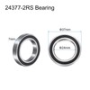 sourcing map 2pcs 24377-2RS Deep Groove Ball Bearings 24x37x7mm Chrome