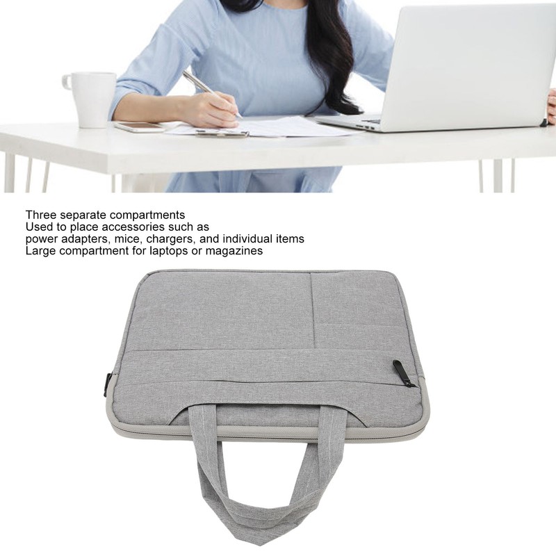Laptop Case Waterproof Oxford Cloth Double Zipper Portable Laptop Protective