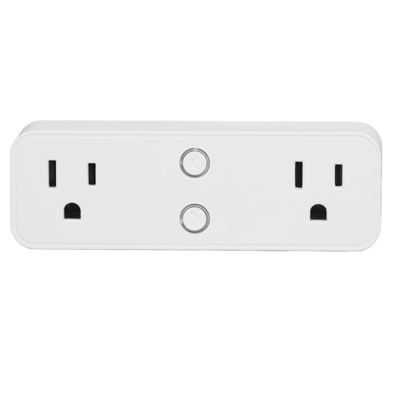 Power Strip WiFi BLE Remote Control Dual Sockets Receptacle 10A