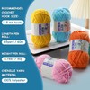 4 Pac Chenille Yarn for Crocheting - Blanket Yarn for