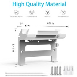 Gen 3 Mount, V3 Router Wall Mount All in One V3 Router and Gen 3 Power Supply Mounting Kit for V3 & Gen3 Standard Router