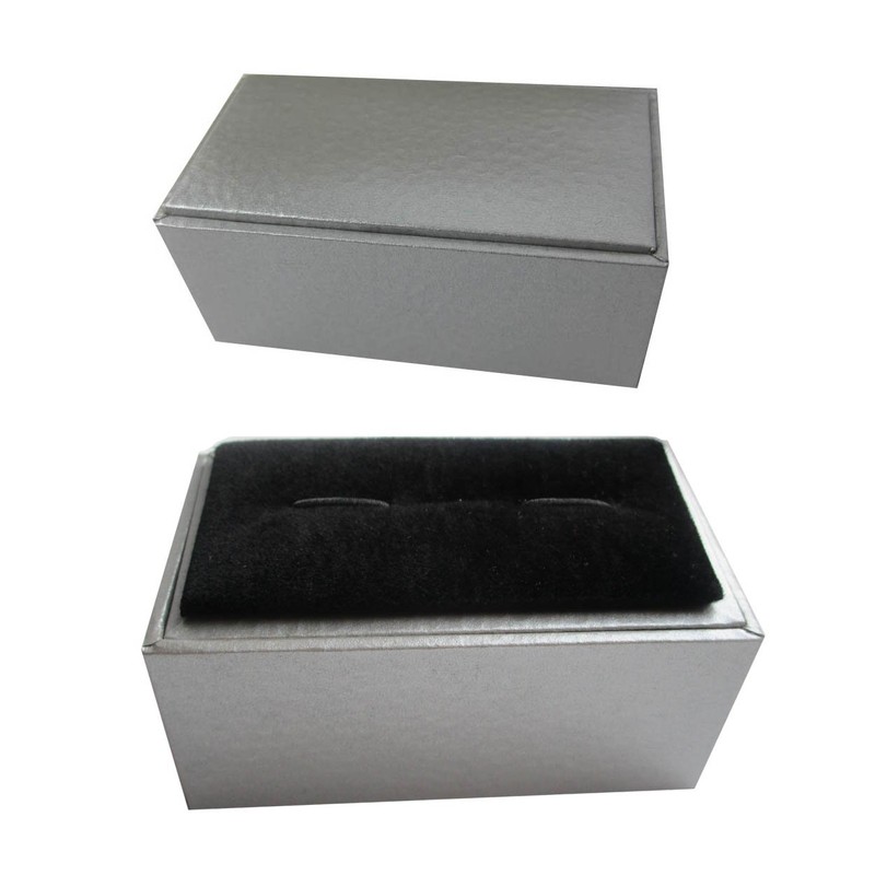 Aircraft Propeller Moving Cufflinks Silver Copper + Silver Box Accessory