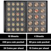 Coin Collection Book Supplies Holder Album for Collectors, 300 Pockets