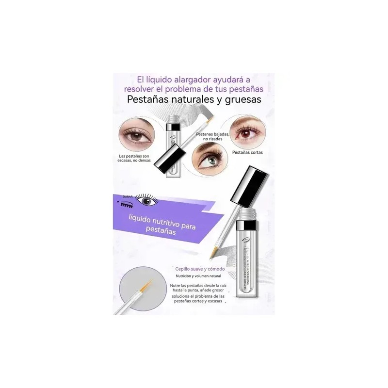 Kit 4 Sueros Para Pestañas Y Cejas Esencia Alargadora. Formula