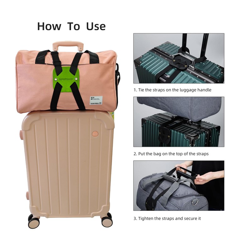 Luggage Straps Bag Bungees, Adjustable TSA-Approved – High Elastic Suitcase