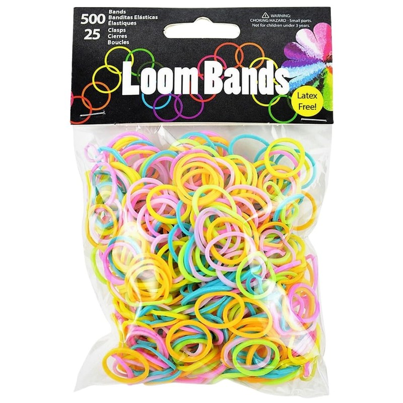 Touch of Nature 500 Value Pack Loom Bands, Assorted, Includes