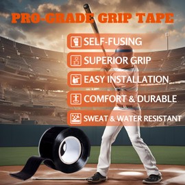 Autrends 1.1mm Bat Grip, Durable Bat Grip Tape for Baseball/Softball/Hockey Bat & Multi-Sport Handles