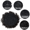 YAMEL Afro Puff Drawstring Ponytail Large Bun Extensions Darkest Brown
