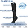 CHARMKING Compression Socks for Women and Men Circulation (4 Pairs)15-20