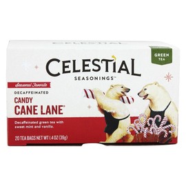 Candy Cane Lane Green Holiday Tea decaf 20 Tea Bags
