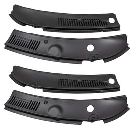 Brock Replacement 2 IMPROVED Windshield Wiper Cowl Vent Grilles 2-Piece Panels Hoods Replacement for 99-04 Mustang 3R3Z6302228AAA