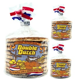 Double Dutch Stroopwafels syrup waffle cookies 8 CT x 3 Packs