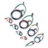 9PCS Lure Fishing Rod Guide Ring Set Stainless Steel Ceramic