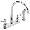 Delta Windemere Chrome Kitchen Faucet with Side Sprayer, Traditional 4