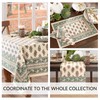 Elrene Home Fashions Nomad Harvest Block Print Fall/Thanksgiving Oval Tablecloth,