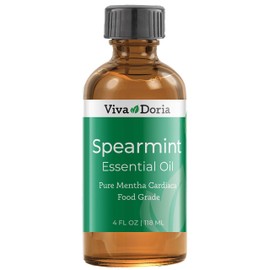 Viva Doria 100% Pure Spearmint Essential Oil, Undiluted, Food Grade, 118 mL (4 Fluid Ounce)