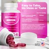 Nutrathrive Organic Beet Root Capsules – 1300mg Beetroot Powder per