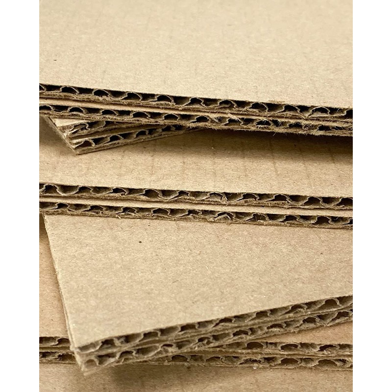 25 7.5x7.5 Cardboard Corrugated Pads Inserts 45 RPM Filler Sheet