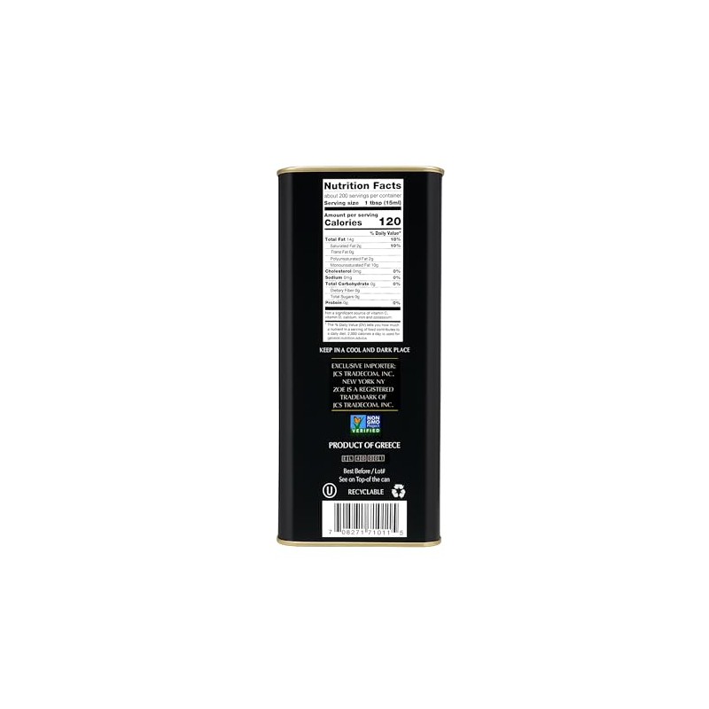 ZOE Diva Select Koroneiki Greek Extra Virgin Olive Oil, Cold