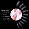 100 Piezas Puntas Transparentes para Extensión de Uñas Puntas de