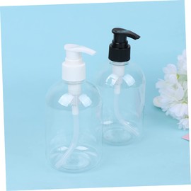 4Pcs Refillable Shampoo Lotion Containers with White Pump Head Toiletry Bottles for Home Bathroom and Travel Portable Liquid Dispenser for Hand Soap