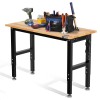 Workpro Adjustable Workbench 48"X22"/60''x2 - 48"x22" with Leveling Foot