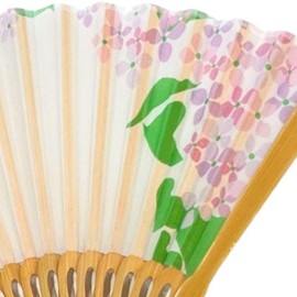 [Acacia Style] Kimono Shop Luxury Silk Fan, Women's Lady, Lace Fan Bag Included, Boxed Gift