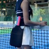 ピックルボールラケットバッグ テニス ワンショルダーバッグ おしゃれ 軽量 多機能 キャリーケース 2本ラケット入れ ポーチ 肩掛け