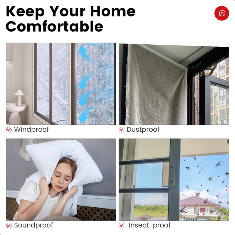 Weather Stripping for Doors and Windows, Brush Seal Strip, Strong